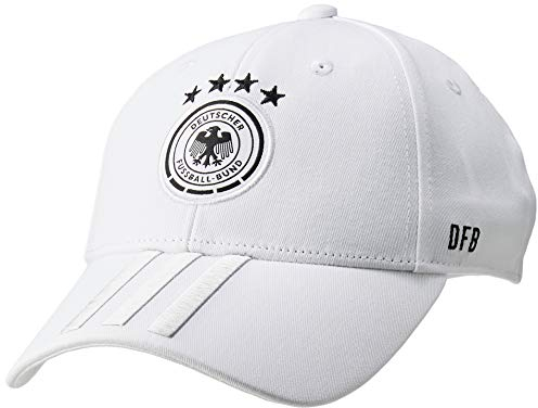 adidas Unisex DFB Cap Home/Away Hat, Unisex, Hut, GNR06, Weiß/LGH Solid Grey/Schwarz/Typ 3, Einheitsgröße