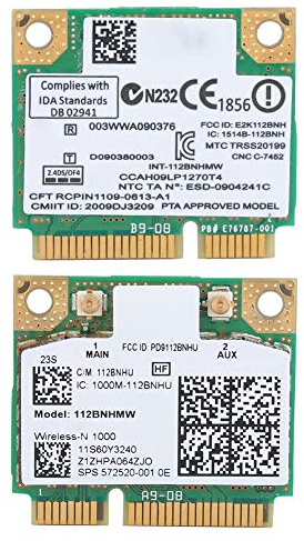 ASHATA Wireless-Netzwerkkarte, PCI-E 300 Mbit/s Wireless-Netzwerkkarte für LINK1000 N1000 112BNHMW, Wireless-WLAN-Karte für T420S/X220/T520