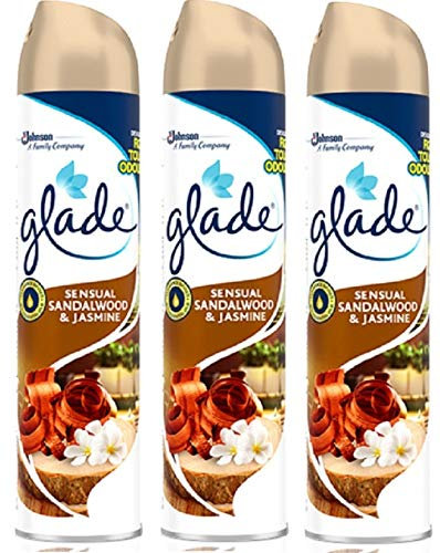 glade 3 x Aerosol Air Freshener 300ml - Sensual Sandlewood & Jasmine