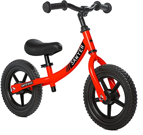Sawyer Bikes - Biciclette Senza Pedali Ultraleggera – Bambini 2, 3, 4 e 5 Anni (Rosso)