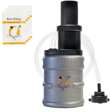 Bar-King Quick-Connect Beer Line Cleaning kit. Finally, cleaning your lines is simple! (Comes with Super No Rinse Cleaning Powder) - For Standard Kegs (Sankey D)