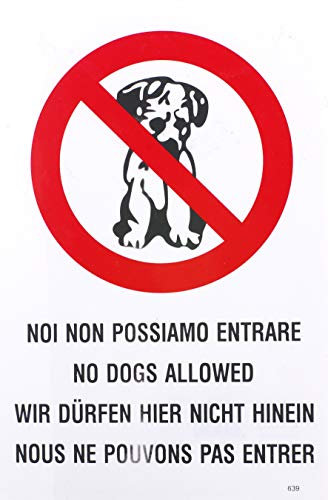 Cartello “Noi Non POSSIAMO Entrare” PLASTIFICATO 30X20 CM Alta VISIBILITA' A Distanza
