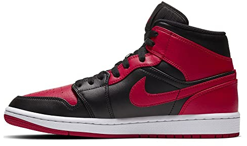 Nike, Scarpe da basket unisex, Nero/Palestra Rosso-Bianco, 44 EU