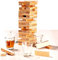 HAC24 Trinkspiel Wackelturm Mit 60 Holz Bauklötzen und 4 Shotgläsern Trink Spiel Turm Partyspiel für Erwaschsene