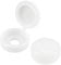 sourcing map Plastic Hinged Screw Cover Caps 5.8mm Hole Fold Snap Washer, White Pack of 100