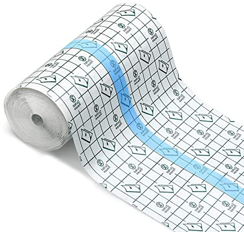 LxwSin 1 Roll 10CM x 10M Waterproof Transparent Film, Clear Adhesive Bandages, Antibacterial Wound Dressing Tape for Tattoo Care, Protect Wounds