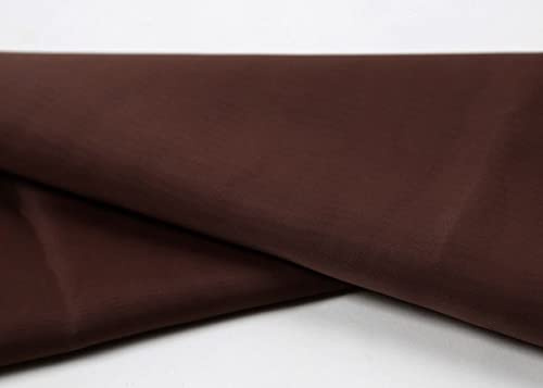 Voile Stoff Meterware am Stück - 280 cm Breite - ca. 40 g/m² (Braun)
