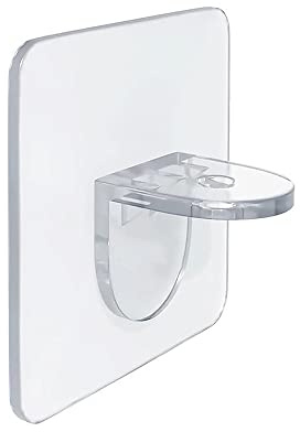 24PCS Adhesive Shelf Support Peg, Self-Adhesive L-Shaped Support Furniture Cabinet Closet Shelf Bracket No Need to Drill Wall Hangers