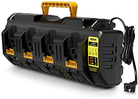Lenoya DCB104 Battery Charger Replacement for Dewalt 12V/20V Max Battery Charger Station DCB104(Black)