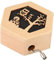 spieluhr Spieluhren Vintage Spieluhr Holz Hand Shake Spieluhr Wind Up Spieluhr Für Weihnachten Geburtstag (Color : Noir, Size : 4 * 3.5cm)