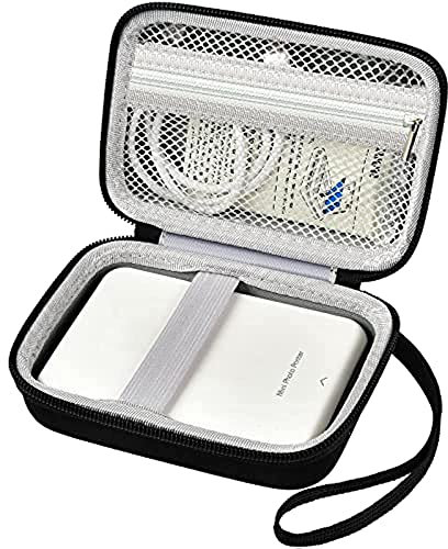 JQTOP Case Compatible with Kodak Step/Canon Ivy/Ivy 2/ Ivy CLIQ+2 CLIQ 2 CLIQ+ Mobile Photo Mini Printer, Instant Camera Storage Bag for Papers, Charger and Accessories (Box Only)-Black