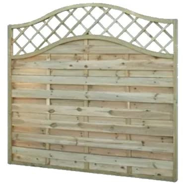 Mondo Viro Panneau de brise-vent en bois imprégné en autoclave – Séparé pour jardin disponible en différentes tailles (motif grillé)