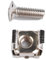 CORHAD 2set Cage Nuts and Screw Washers for Server Rack Cabinet Square Hole Cage Nuts and Mounting Screw