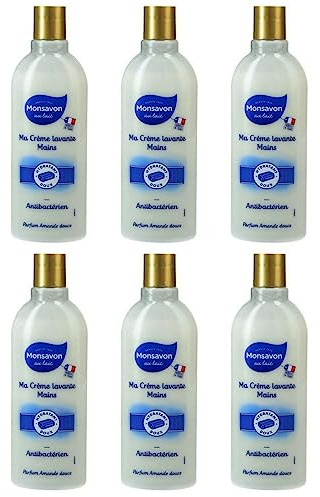6x Monsavon Ma Créme Lavante Mains Anti Bakterien Flüssig-Handseife,300ml (6er Pack)
