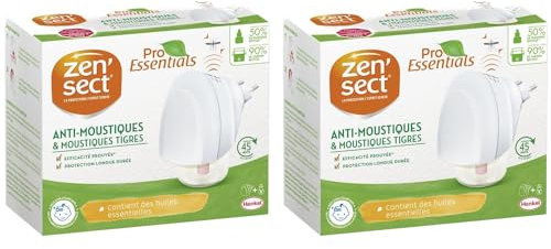 ZEN'SECT Lot de 2 Diffuseurs électriques ProEssentials 45 Nuits