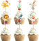 Pappbecher Cupcake Toppers, 24 STÜCKE Zirkus Cupcake Topper, Zirkus Cake Topper, Zirkus Kuchen Topper, Cake Topper Zirkus,für Kinder Baby Party Geburtstag Party Kuchen Dekoration