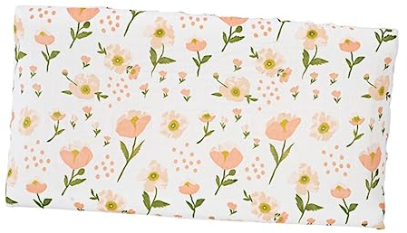 Toyvian Wickeltischmatte Bezug Waschbar Abnehmbarer Atmungsaktiver Baumwollbezug Mit Niedlichem Blumenmuster Kompatibel Mit Stubenwagen Und Wickelauflagen