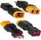 Xiatiaosann T Plug to XT60 Plug Adapter, Tplug Male to XT60 Female Plug & T Plug Female to XT60 Male Plug for RC Lipo Battery Charger (4 Pack)