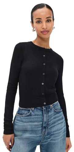 JOE'S JEANS Women's The Dani Cashmere Cardigan, Black, S