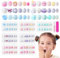 SAVILAND 7 Styles 3D Enfants Faux Ongles, 84 PCS Autocollants Adhésifs Couverture Complète Mignons, Capsule Comfortable Rose Enfant Fille Noël Cadeau