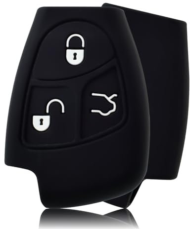 OFFCURVE Schlüsselhülle Autoschlüssel Hülle, Schlüsselcover Schlüsselgehäuse Schutzhülle für Mercedes Benz A B C E R S Class ML CL CLK CLS SLK R350 S350 S430 S500 S600 SL500 SL600 SLK180 SLK230 SLK320
