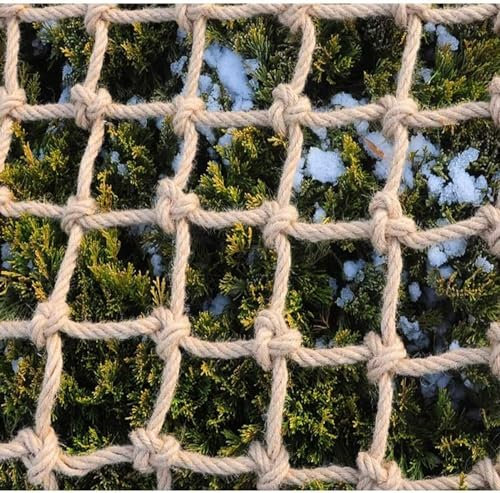 ININOSNP Kletternetz, Mehrzweck-Kletterfrachtnetz, for Trainieren der Willenskraft, Hanfseilnetz, schweres Frachtnetz(2 * 3m(6.6 * 9.9ft))
