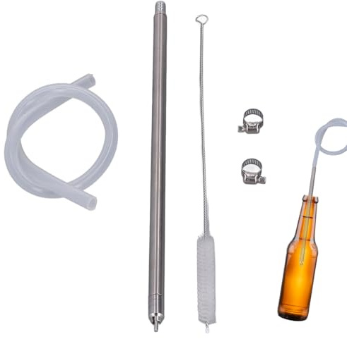 Embotellado De Sifón Automático Con Cepillo, Llenador De Botellas Con Resorte De Acero Inoxidable De 13 Pulgadas, Llenador De Botellas De Cerveza Con Resorte, Varilla De Llenado