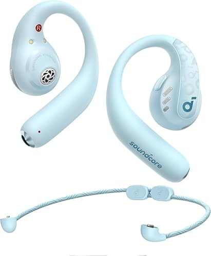 soundcore by Anker AeroFit Pro Open-Ear Kopfhörer, Ultra leicht, Bequem, Ergonomisches Design, Intensiver Sound LDAC, Bluetooth 5.3, IPX5 Wasserschutz, 46h Akku, App, Kabellos(Generalüberholt)