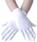 SLTXLNXH Weiße Satinhandschuhe für Mädchen, Festlich, Hochzeit, Schönheitswettbewerb (Weiß, M)
