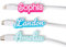 Personalized Name Cable Labels Tags – Multicolor Waterproof Cord and Wire Identification Clips for USB, Phone Chargers, Electronics, and Management, Write-On or Custom 3D Name Tags