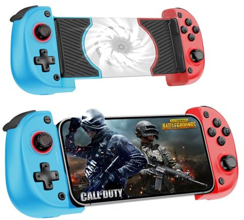 Joso Mobile Gaming Controller for Android,iPhone Series - Remote Control Play PS5/PS4/Xbox/PC, COD, emulators, Genshin Impact & More, Android for PUBG, Cooling Fan