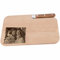 KIWISTAR UG - Planche à découper personnalisée en bois gravée avec couteau - Aulne - 26 x 15,5 x 1,2 cm - Avec photo personnalisée - Pour la cuisine et la préparation des repas