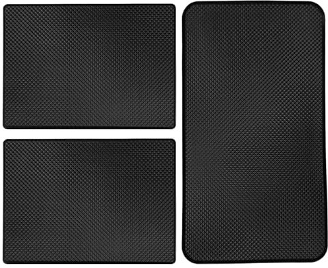 3 Stück Klebepads Auto Antirutschpad, Anti Rutsch Matte Auto Handy,Anti Rutsch Matte Auto，Antirutschmatte Armaturenbrett Auto, für Handy Schlüssel Sonnenbrille (27x15cm, 18x13cm)