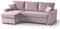 BEAUTY SOFA Teramo Ecksofa mit Schlaffunktion, Pink, Universale Ottomane, Bettkasten, 235 cm breit, 150 cm tief, 89 cm hoch, Liegefläche 120x198 cm