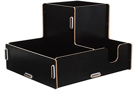 TOPBATHY Porta Tazze Di Carta in Legno Bordi Arrotondati Organizer Per Bicchieri e Cannucce Scatola Per Fazzoletti e Coperchi Per Bar e Negozi Di Tè