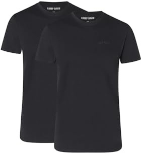 Camp David Herren T-Shirts, 2er Pack - Crew Neck T-Shirt 2P, Cotton Stretch