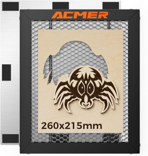 Acmer Honeycomb - Mesa de panal de abeja (260 x 215 mm, para máquina de grabado láser, protección de escritorio, con placa de aluminio, compatible con diferentes máquinas de grabado
