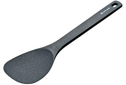 Snow Peak Silicone Long Rice Scoop, Black, 30cm, Lightweight & Durable with Gritty Scoop Surface