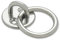 Docks gmar68 Loose Ring – Stainless Steel – Diameter 5 mm Round Set of 2 Plates, Ring Inner Diameter 30 mm Diameter 33 mm, Platinum Grey, Set of 2 Pcs