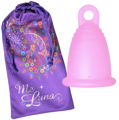 Coppa mestruale morbida, anello, rosa, taglia M