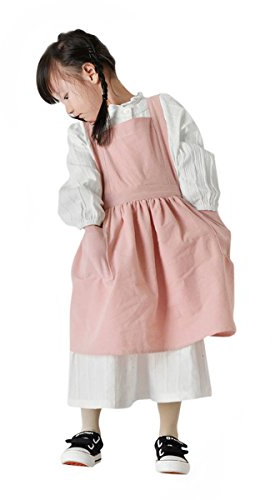 Küchenschürze Süße Grillschürze Mädchen Kochschürze Retro Baumwolle Schürze mit Taschen Gärtnerschürze Viktorianischen Grillschürze Kinder Schürzen für Küche Community Aktivität Party