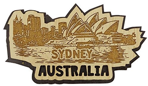 Printtoo Wooden Australia Sydney Gift Engraved Fridge Magnet Souvenir Collectibles