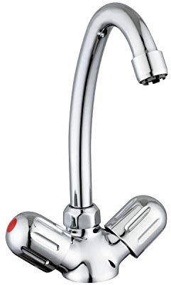 SCHÜTTE Peruzzi Keukenkraan voor Waterverwarmer met vrije Uitloop - Lage Druk - Mengkraan - Hoge, Dr