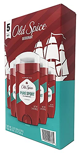 Old Spice Pure Sport High Endurance Deoderant Sticks, für Herren, 5 Stück (je 68 g)