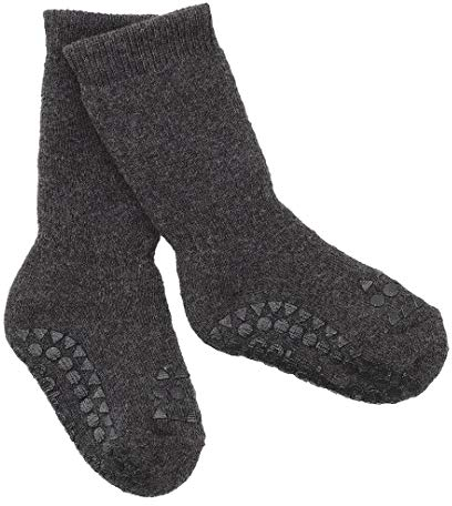 GoBabyGo Baby - Jungen Antislip kniebeschermers donkergrijs melange, 2-3 GoBabyGo rutschfeste Knieschützer Dunkelgrau Melange 2 3J, Dunkelgrau gemischt, 3 Jahre EU