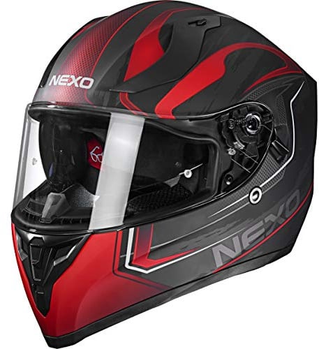 Nexo Integralhelm Sport II - Kratzfeste Visierung - Thermoplast - Belüftung