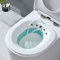 Sitzbad Bidet,Bidet Einsatz für Toilette Faltbar Bidetbecken Bidet Sitzbecken Sitzbad mit Flusher Sitzbäder Toilette für Standard-WC Vermeiden Hocken Personal Waschen Bidet Bowl (weiß & Blau)