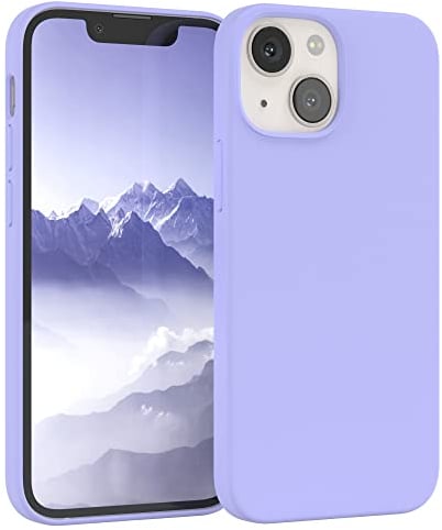 EAZY CASE - Silikon Hülle für iPhone 13 Mini Hülle weich stoßfeste Schutzhülle mit Kameraschutz Handyhülle iPhone 13 Mini Silikonhülle Dünn mit Premium Schutz TPU Cover Phone Case in Lila Blau