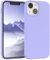 EAZY CASE - Silikon Hülle für iPhone 13 Mini Hülle weich stoßfeste Schutzhülle mit Kameraschutz Handyhülle iPhone 13 Mini Silikonhülle Dünn mit Premium Schutz TPU Cover Phone Case in Lila Blau