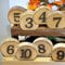 Andoer Hochzeit Tischnummer, 1-10 Holz Tischnummer Rustikale Party Hochzeit Dekoration Zahlenblöcke Professionelle Tischnummern für Hochzeitsempfang und Tischparty Dekorationen
